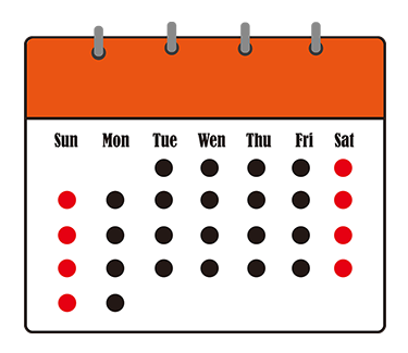 オートプランナーHAYASHIの営業日カレンダー